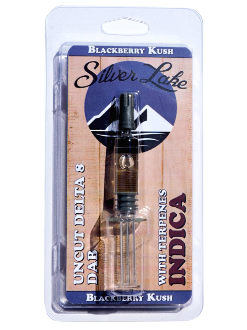 Silver Lake | Delta 8 Uncut Glass Syringe | Blackberry Kush (Indica)