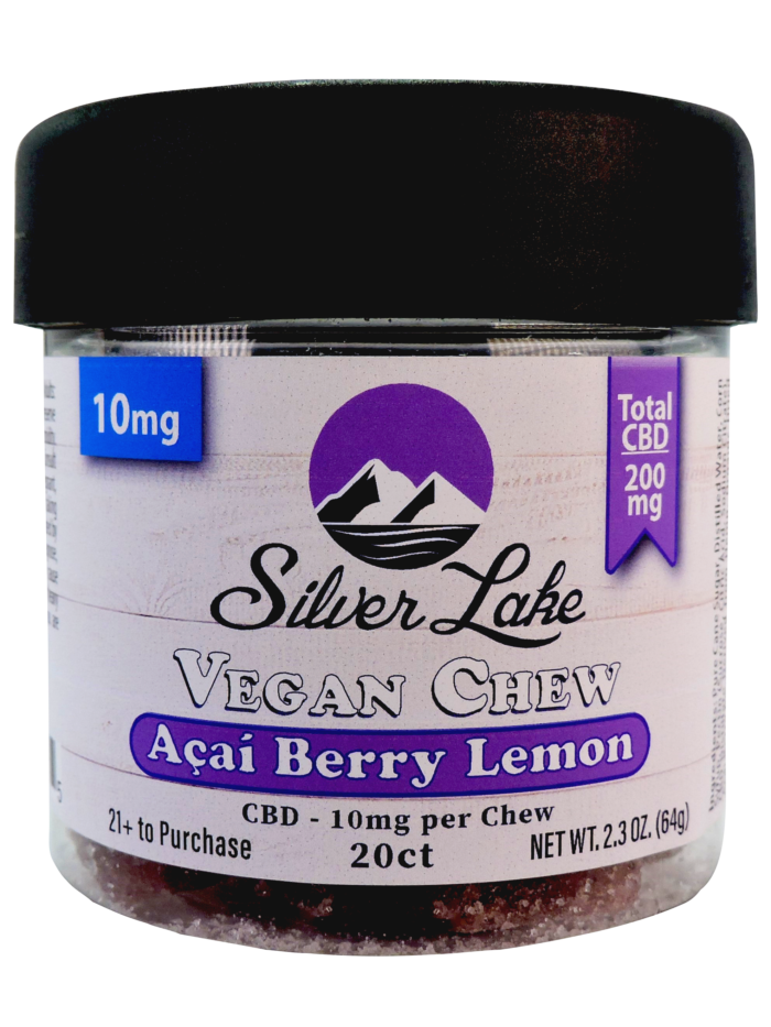 CBD 10mg 20ct Specialty Vegan Chews | Acai Berry Lemon | Silver Lake
