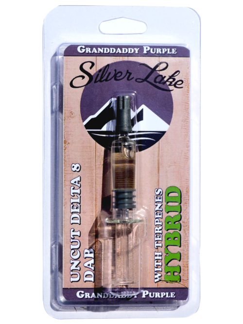 Silver Lake | Delta 8 Uncut Glass Syringe | Granddaddy Purple (Hybrid)