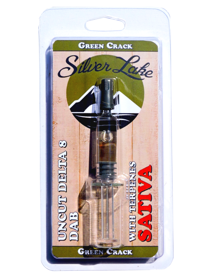 Silver Lake | Delta 8 Uncut Glass Syringe | Green Crack (Sativa)