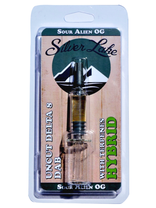 Silver Lake | Delta 8 Uncut Glass Syringe | Sour Alien OG (Hybrid)