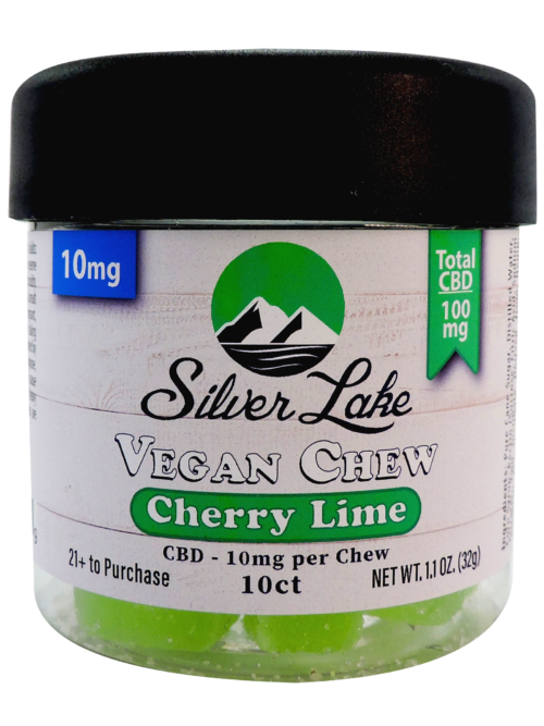 Silver Lake | CBD 10mg Vegan Chews | Cherry Lime 10ct