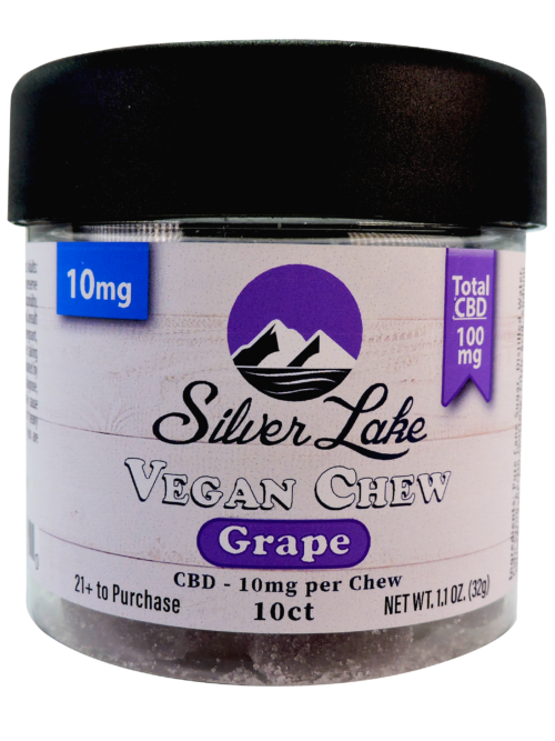 Silver Lake Vegan Chews Grape CBD 10mg 10ct
