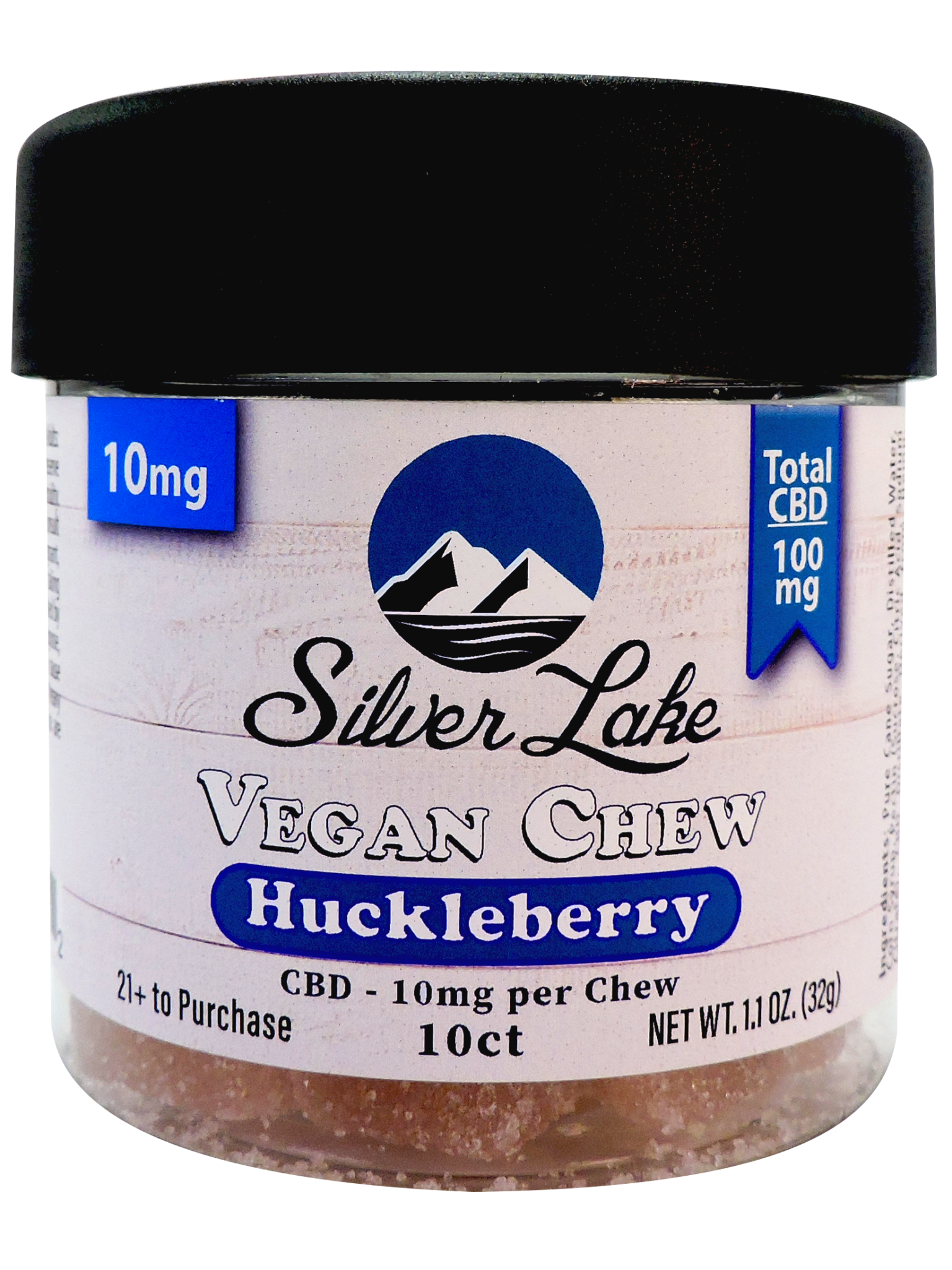 Silver Lake | CBD 10mg Vegan Chews | Huckleberry 10ct