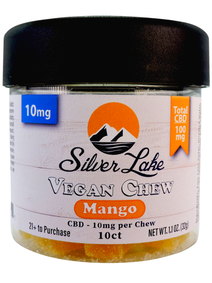 Silver Lake Vegan Chews Mango CBD 10mg 10ct