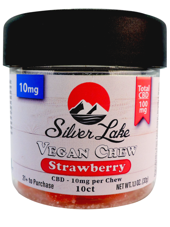Silver Lake Vegan Chews Strawberry CBD 10mg 10ct