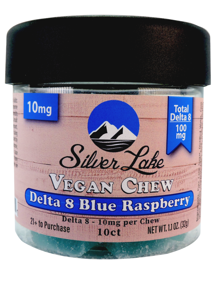 Silver Lake | Delta 8 10mg | 10 Count Vegan Chews | Blue Raspberry