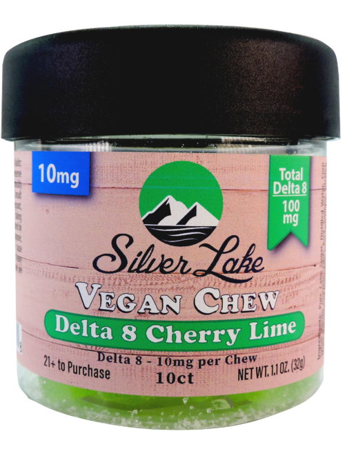 Silver Lake | Delta 8 10mg Vegan Chews | Cherry Lime 10ct
