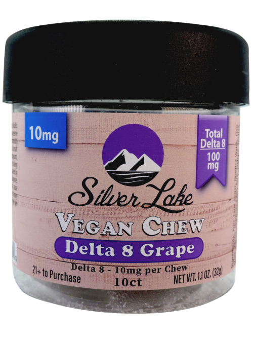 Silver Lake | Delta 8 10mg Vegan Chews | Grape