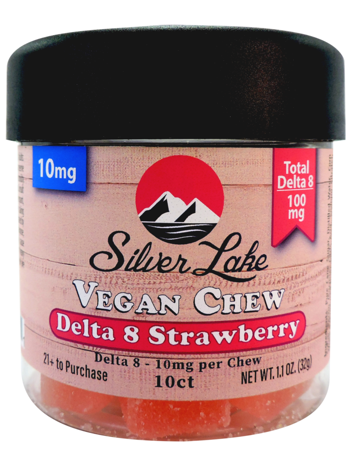 Silver Lake | Delta 8 10mg Vegan Chews | Strawberry