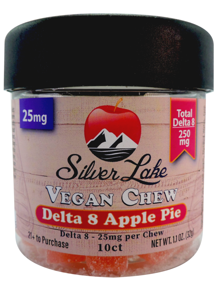Silver Lake | Delta 8 25mg | 10 Count Vegan Chews | Apple Pie