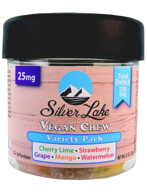 Silver Lake | Delta 8 25mg Vegan Chews | Variety Pack