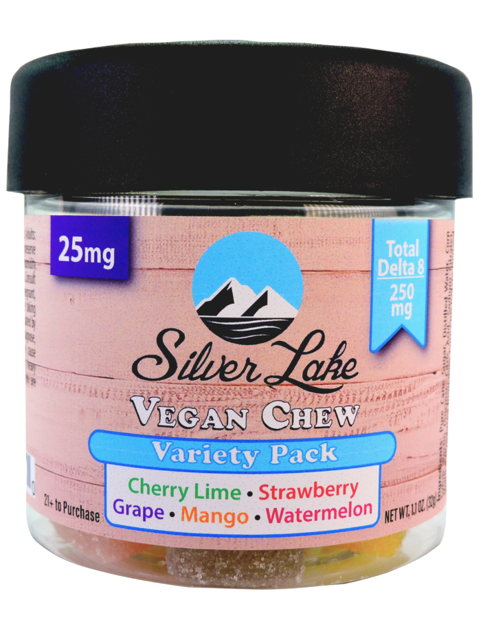 Silver Lake | Delta 8 25mg Vegan Chews | Variety Pack