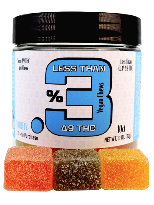 Silver Lake | Less Than .3% D9 THC Vegan Chews 10 ct | Variety