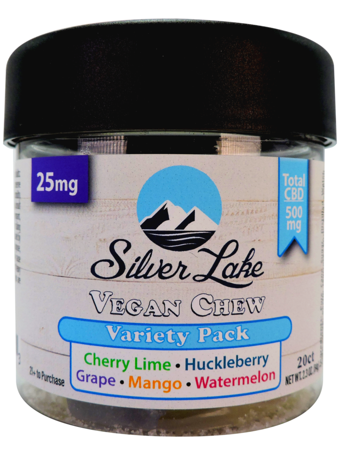 Silver Lake | CBD 25mg Vegan Chews | Variety Pack